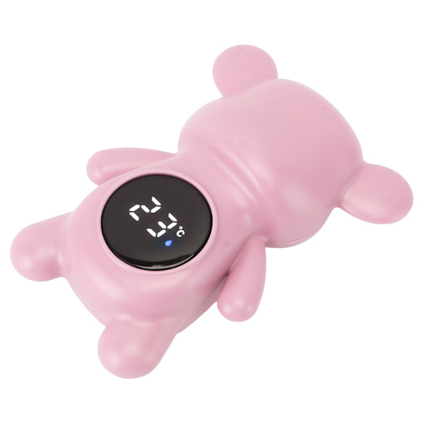 Digitalt Baby Badetermometer Bjørn Form Sikkerhedsskærm Vandtermometer Rumtemperatur Spædbarn Baby Badelegetøj Pink