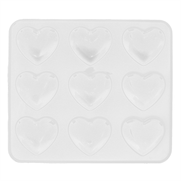 3Pcs Heart-Shaped Mold DIY Baking Mold 9-Hole Cake Making Mold Tool for Home Use