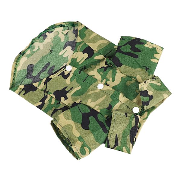 Hundetrøje Hudvenlig Åndbar Mode Vaskbar Kæledyrsbeklædning Til Forår Sommer XZCS18 Grøn Camouflage S