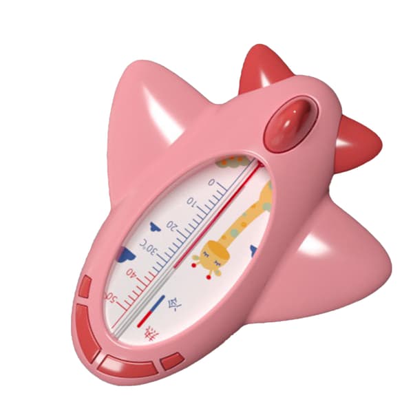 Baby badekar termometer fly form dejlig multifunktionel spædbarn vandtemperatur termometer lyserød