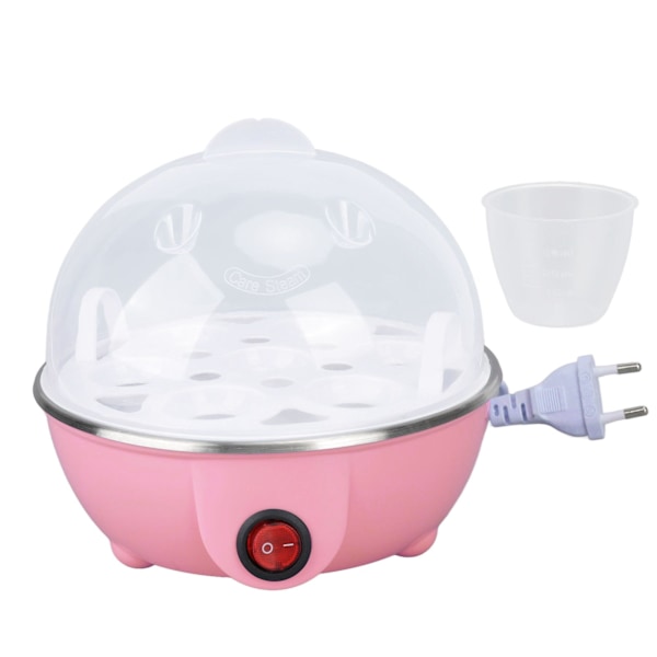 Kylling Egg Cooker Lag Opptil 7 Store Kokte Egg Anti Tørr Brenning Automatisk Slå Av Egg Poacher Med Varmeplate EU Plugg 110V Rosa