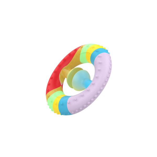 Sugkopp Squeeze Toy Dekompression Bullerframkallande Silikon Handgrepp Squeeze Sensory Toy Röd Lila Färgrik One Size
