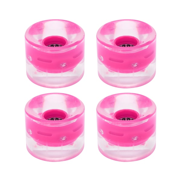 78A 60x45 mm högelastisk skateboard Flash Wheel PU-fyllning för Longboard Cruiser Board (rosaröd)