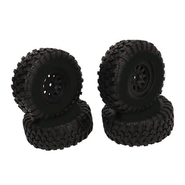 4kpl 1.9 tuuman RC Crawler -renkaat Kumia 1/10 Crawler -renkaat muovisella pyörän navalla SCX10:lle