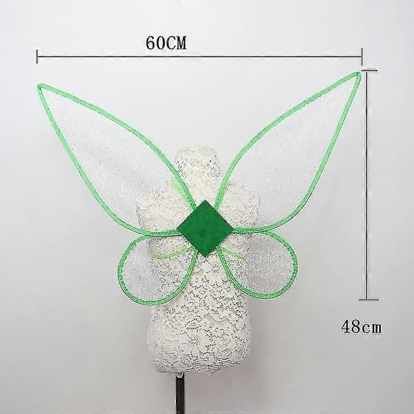 Fjärilsvingar Fevingar Cosplay Maskeraddräkt Änglavingar WHITE