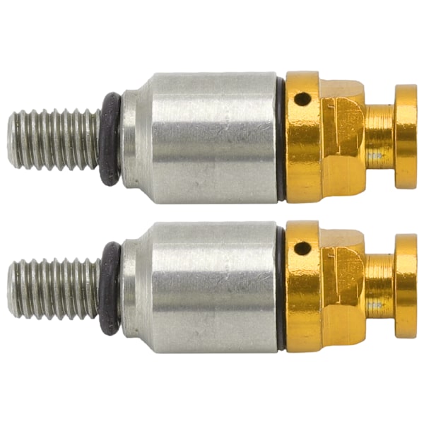 2 stk. M5x0.8 Aluminium Legering Gaffel Luftudlufter Trykaflastningsventil Udskiftning til CRF150R CR125R CR250R CRF250R Gul