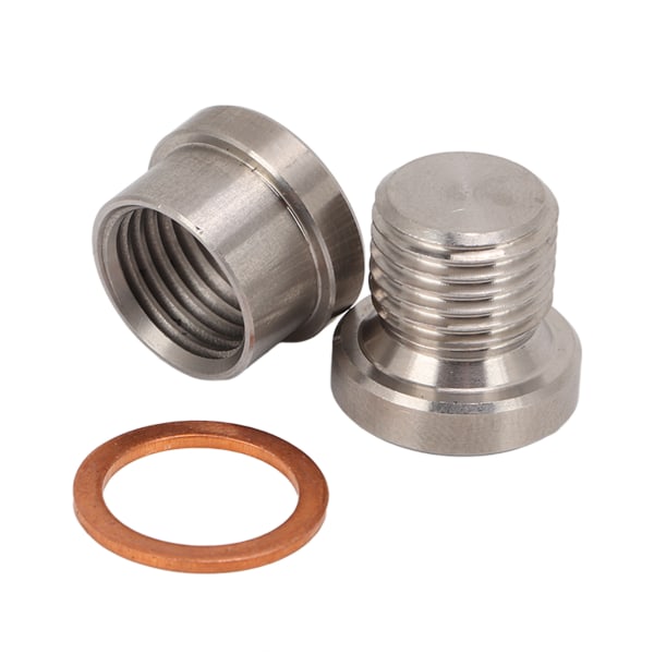 Automotive Syresensor Adapter Metall Biltillbehör Elektrogalvaniserad Hög Hållfasthet M12x1.25