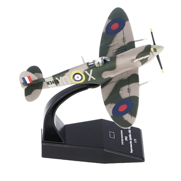 1:72 Skala Jagerfly Model Levende Dekoration Simuleret Legering Flymodel Legetøj