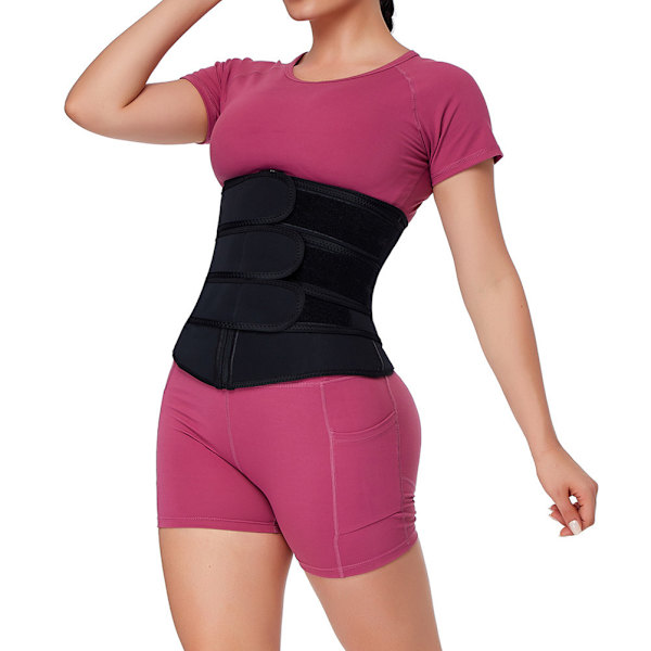 Justerbar Neopren Bastu Waist Trainer Korsett Svettbälte för kvinnor Viktminskning Träning Fitness