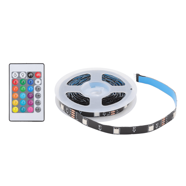 WiFi RGB-stripebelysning Multifunksjon APP-kontroll Dimmer 5050 Smart LED-stripebelysning for hjemmefest KTV 16,4 fot