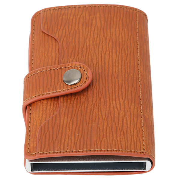 Bark Texture Business Name Card Holder Antimagnetisk Tegnebog Kreditkort Etui HolderBrun x‑63#