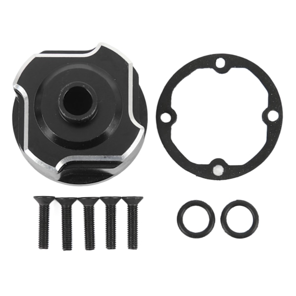RC-bil Differentialkåpa Fram Mitt Bak Universal Differentialkåpa för TRAXXAS SLEDG 1/8 4WD Svart