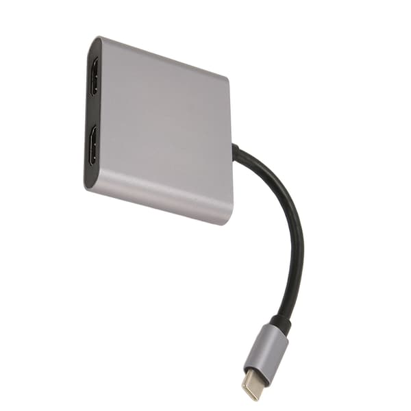 Typ C till dubbel HD-adapter USB C till dubbel HD-dockningsstation MST Multi Screen Display HD 4K-adapter
