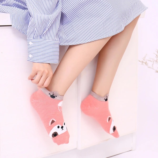 5 par nye sokker for kvinner Dyre sokker for kvinner Bomullssokker