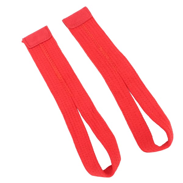 1 par løftehåndleddsstropp, myk polyester, fast, sklisikker, treningshåndleddsstropp for styrketrening, rød