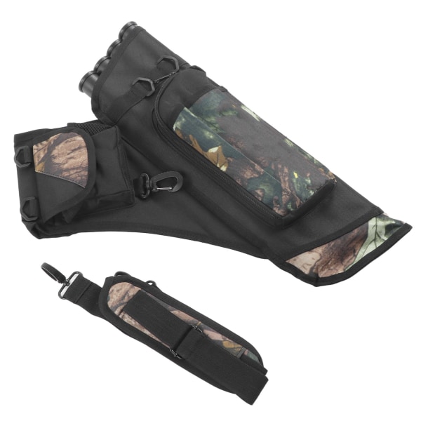 Arrows Holder Oppbevaringsveske Bærbar 4 Tube Arrows Bag med skulderstropp for utendørs bueskyting Sport Camouflage