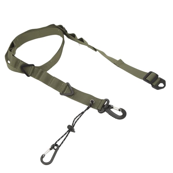 Camping Förvaringsrem Multifunktionell Halkfri Nylon Axelrem med Triangulär Ring för Campingtillbehör Grön