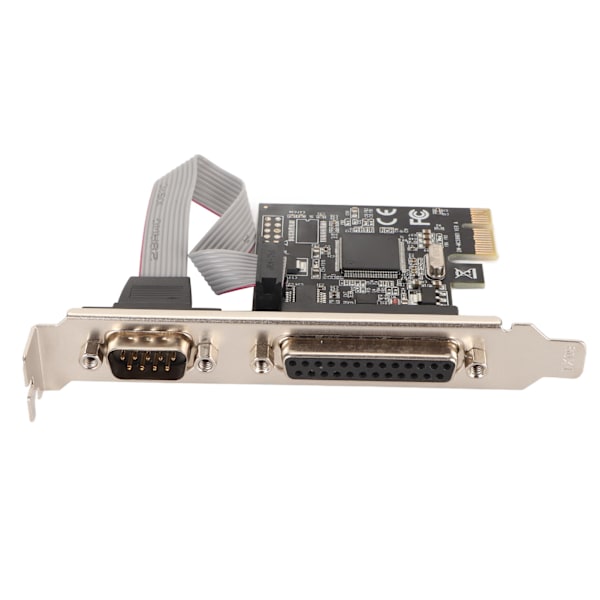 PCIe til RS232 udvidelseskort 9-pin seriel 25-pin parallel port Combo 2,5 Gbps PCIe Com Port Adapter til Printer POS Automation