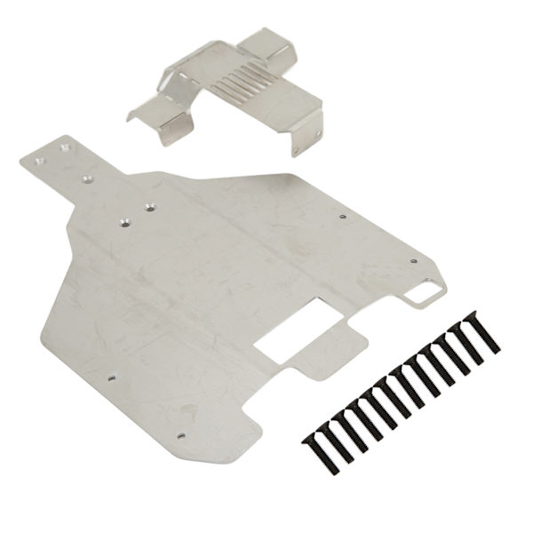 Ruostumattomasta teräksestä valmistettu alustan panssari RC-auton päivitysosat WLtoys 12428 12429 12423 1/12 kauko-ohjattavalle autolle