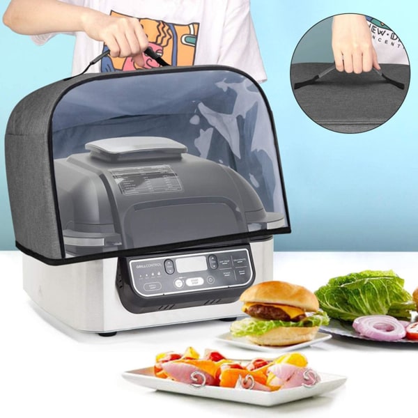 Brødbagemaskinedæksel Vandtæt foldbart håndtagsdesign Gennemsigtigt synligt med lomme Oxford klud Brødmaskine Støvdæksel Bagetøjsbeskytter Ki