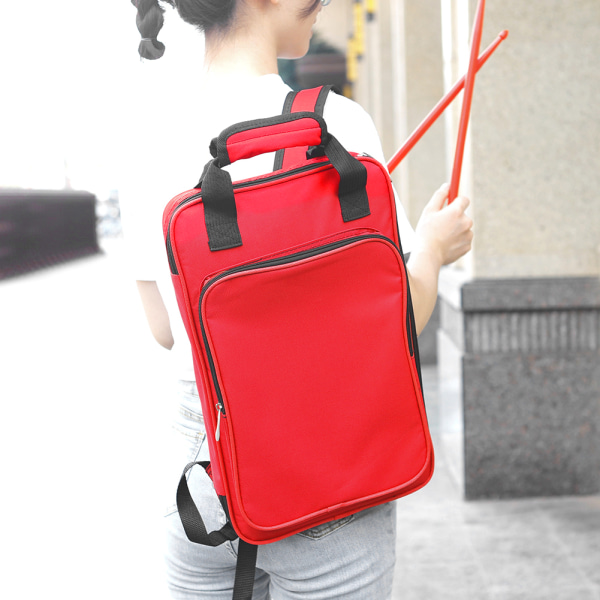 Drum Stick Laukku Paksutettu puuvillainen Multi Punainen Double Strap Bag