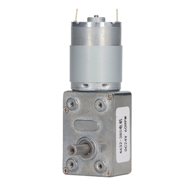 60RPM Suorakulmainen tasavirtamoottori, jossa on itselukittuva matovaihde, suuri tarkkuus, tasavirtamoottori, vaihteistomoottori, DC24V