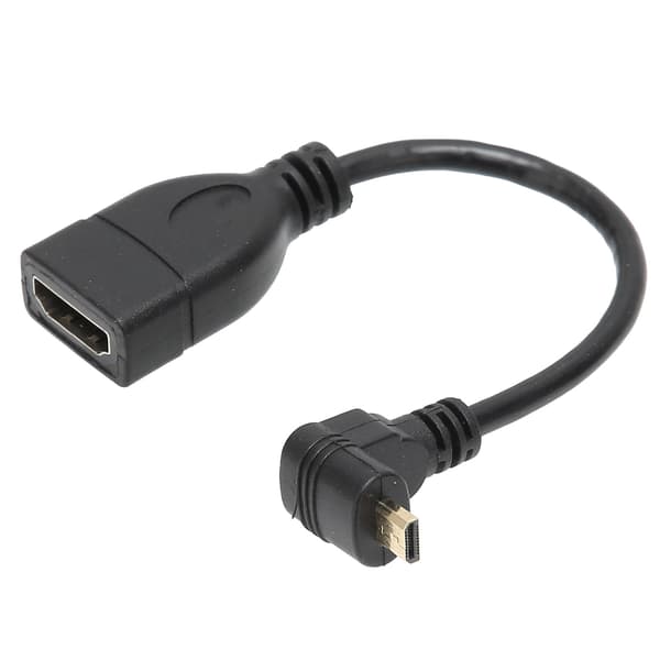 HDMI til Mini HDMI Kabel 90 Grader Lyd Computer