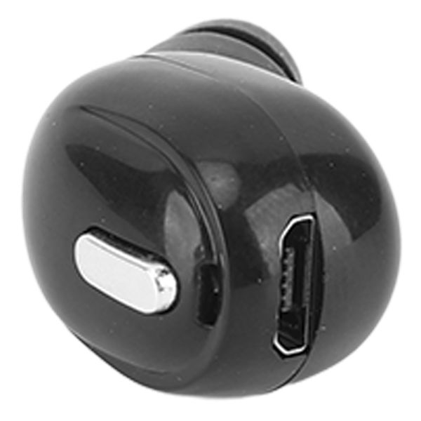 Yksi Bluetooth langaton nappikuuloke Mini näkymätön langaton Bluetooth-kuuloke urheiluun ja työhön, musta