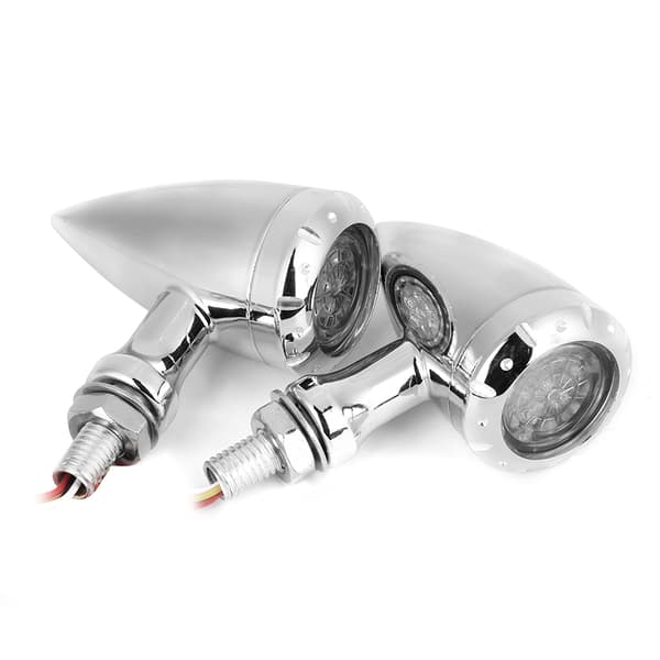 2 stk. Motorcykel 10 mm Styring Blinkende LED Blinklys