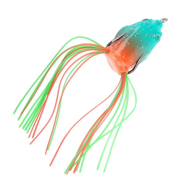 Artificial Fish Snakehead agn Naturtro myk froskelokking Swimbbait med krok og hale3#