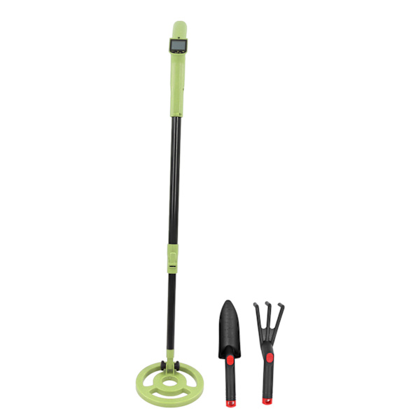 Metalldetektor Pinpointer Myntdetektor Hög precisionsverktyg för inspektionssökning Grön detektor Rake Shovel
