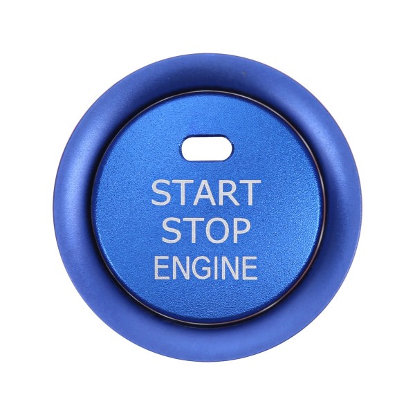 Motortändning Start Stoppknapp Cover Ring Aluminiumlegering Blå Ersättning för Mazda CX-4-5