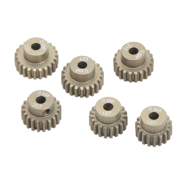 RC Moottorin Hammaspyörä 3.175mm 18T 19T 20T 21T 22T 23T Metallinen Hammaspyöräsarja 1/8 1/10 RC Kiipeilyautoon Yleinen