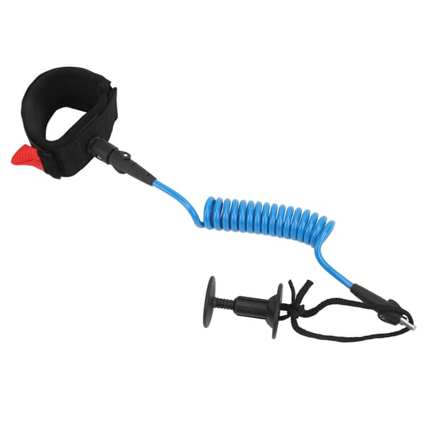 5,5 mm 1,2 meter Paddle Board Handledsrem Elastisk TPU Handleds Surf Leash Stand Up Paddle Leash för Surfbräda Blå