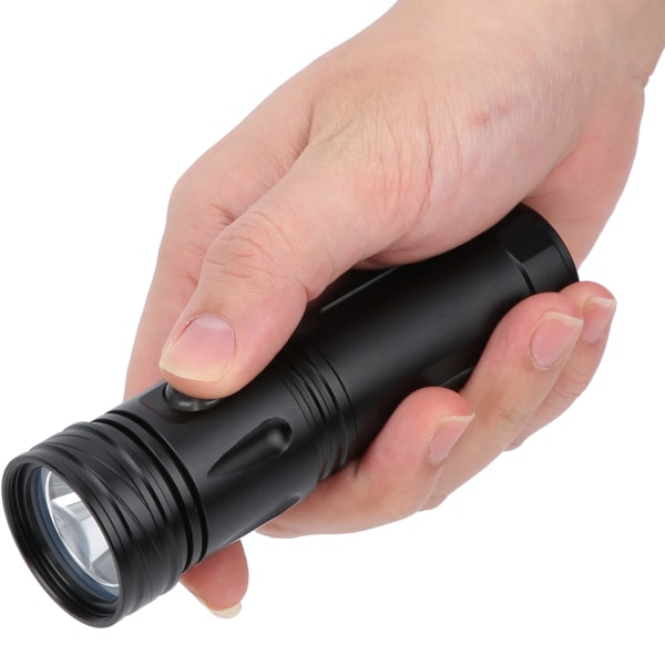 IPX8 Vattentät Ficklampa Dykning LED Light Torch Professionell undervattensbelysningslampa