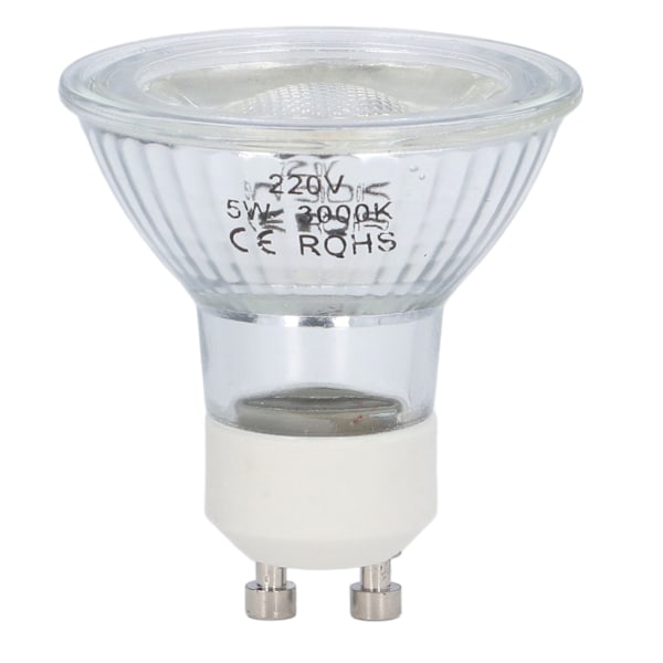 GU10 Lyspære 5W LED COB Lampe Pære Justerbar Lysstyrke Spotlys Pære til Soveværelse Kontor 220V Varmt Hvidt Lys 3000K