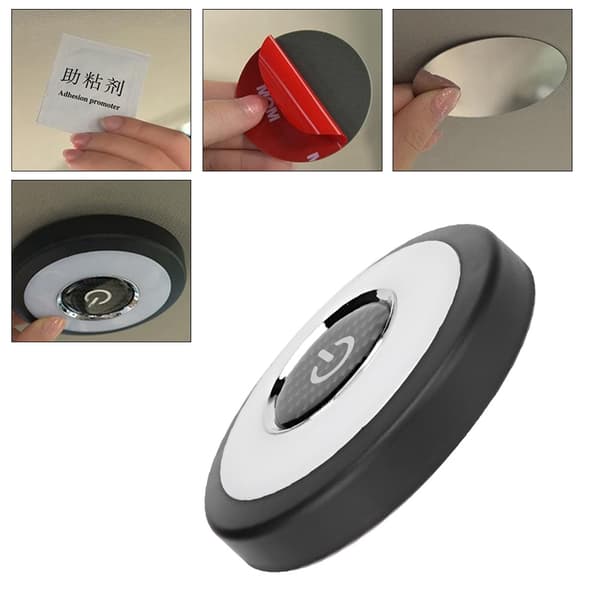 5V Universal Bil LED Lesing Taklys USB Lading Varm Hvit Isblå