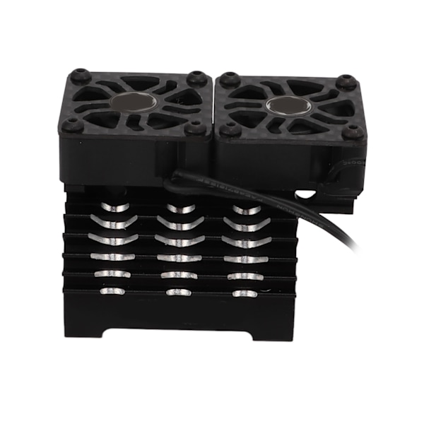 40‑42mm Børsteløs Motor Kjølevifte Dobbel Motor Kjøleribbe Radiator for 1/8 Fjernkontroll Bil Svart