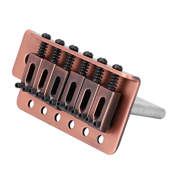 6-strengs elektrisk gitar tremolo brosystem for ST gitar kobber rød farge