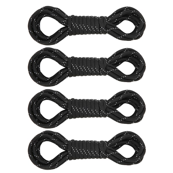 4 stk. Paracord Reb Reflekterende Multifunktionelt Fugtbestandigt Antikorrosionsbestandigt Slidstærkt Bardun Reb Teltreb til Camping