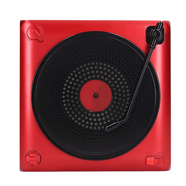 Karaokemaskin med to mikrofoner, bærbar LED Bluetooth-høyttaler for bursdag, hjemmefest, rød