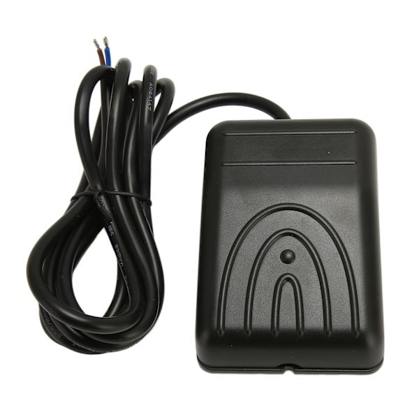 Fotomkopplare 16A 250V AC High Power Självåterställande Vattentät enkelfotpedalkontrollomkopplare med 6,6 fot kabel FS211W2S, 2-trådskärna