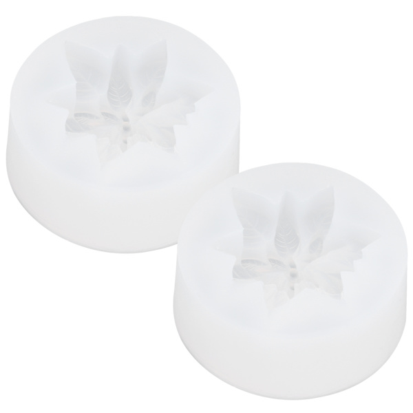 2 STK Blomst Silikoneform DIY Aromaterapi Lys Gips Chokolade Kage Sæbeform