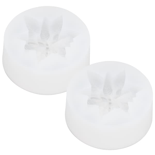 2 STK Blomst Silikonform DIY Aromaterapi Stearinlys Gips Sjokoladekake Såpeform