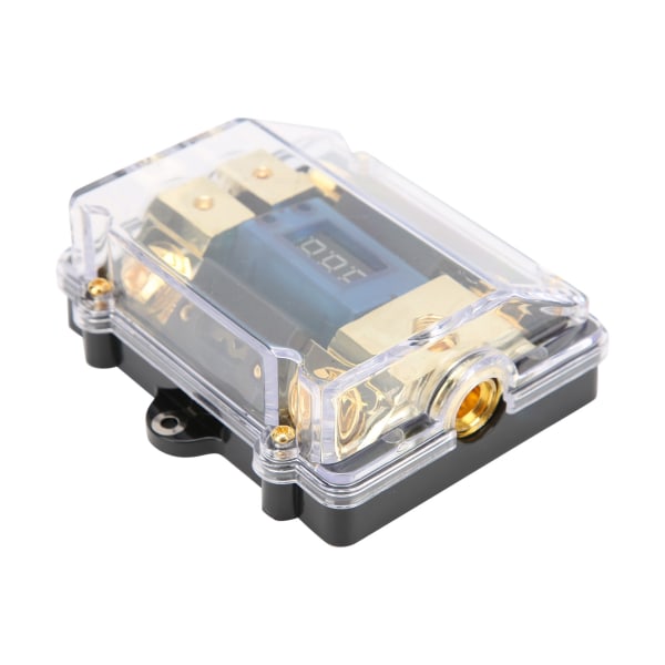 Universal bilsikringsholder 100A LED digital 1 in 2 ut lydforsterker sikringsholder