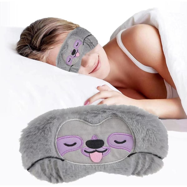 Bekväm sömnmask för kvinnor och barn - Mjuka ögonmasker för en vilsam sömn, söt och rolig cover för tupplurar på resan