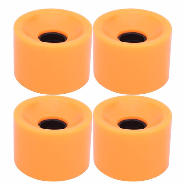 4 STK/Sæt Skateboard Høj Elastisk Farverig PU Hjul Tilbehør til De Fleste Skateboards Orange