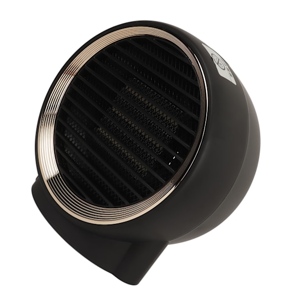 Mini Element 1000W Rund Elektrisk Skrivbordsvärmare Tyst Drift för Hem Sovrum Kontor Skrivbord Inomhusbruk Svart 95V‑240V EU-kontakt