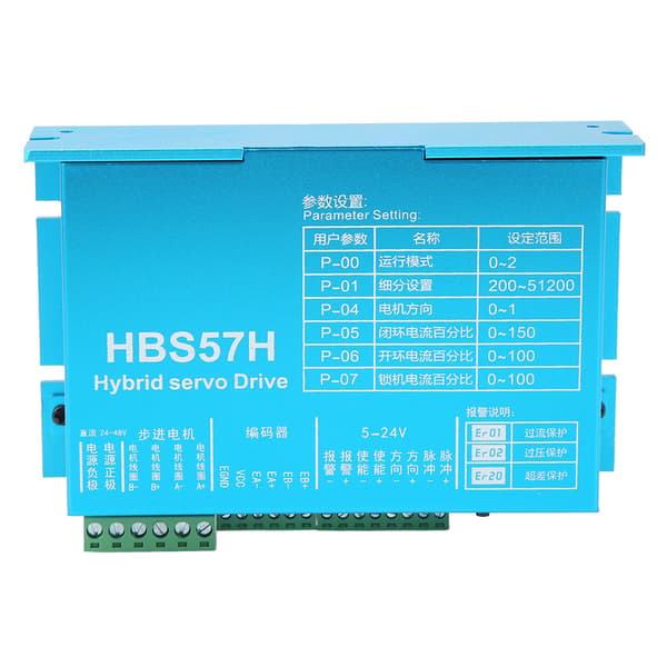 Digital Display Closed Loop Stepper Motor Driver Låg Vibration 57 Stepper Motor Driver Board 24-48VDC