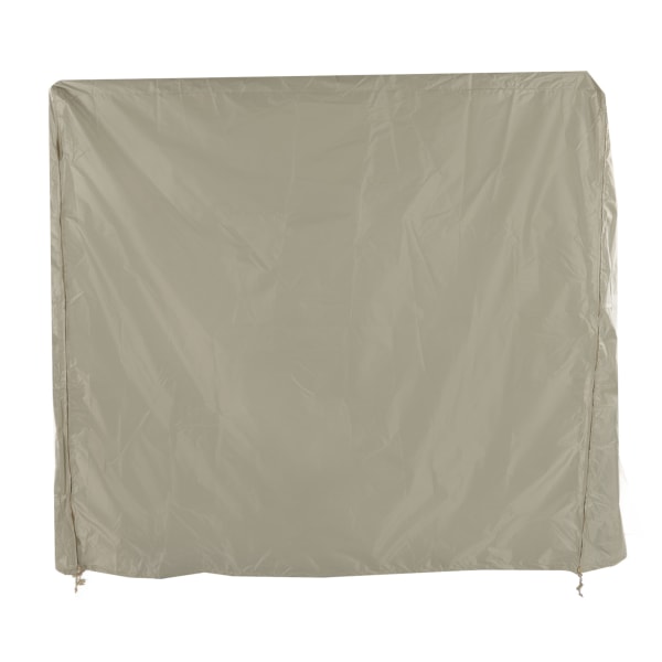 Bordtennisbordsdammskydd 190 Silverbelagd Polyestertaft Gård Terrass Vattentät Bordskiva Överdrag med Dragkedja Beige 155x75x144cm